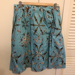 Modcloth Synchronized Swimmer Skirt, Kitsch, Sz L